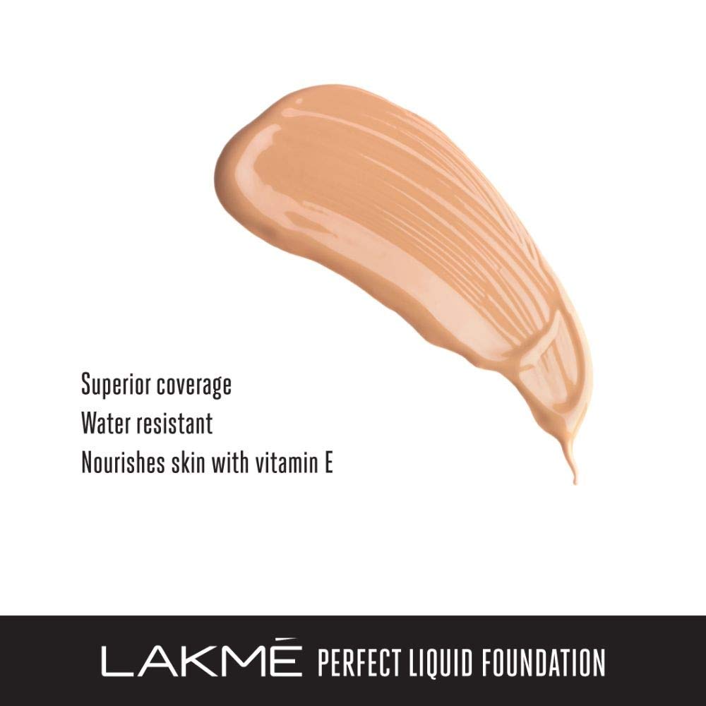 Lakmé Invisible Natural Finish Spf 8 Foundation, For All Skin Shade 01, 25Ml And Lakmé Perfecting Liquid Light Coverage Foundation, Marble, 27Ml,2 Count,Beige