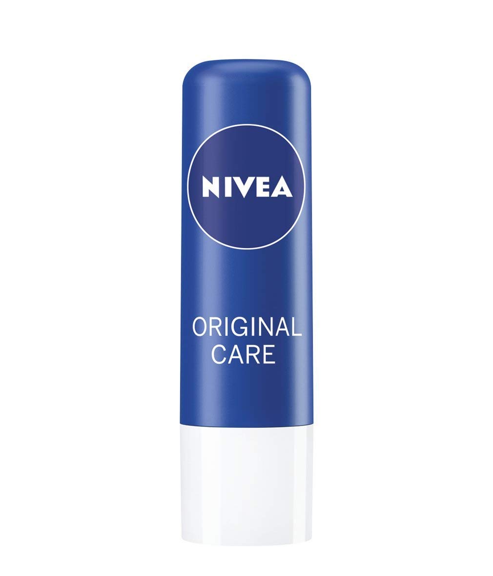 Nivea Essential Care Lip Balm, 4G (Pack Of 3), Blue