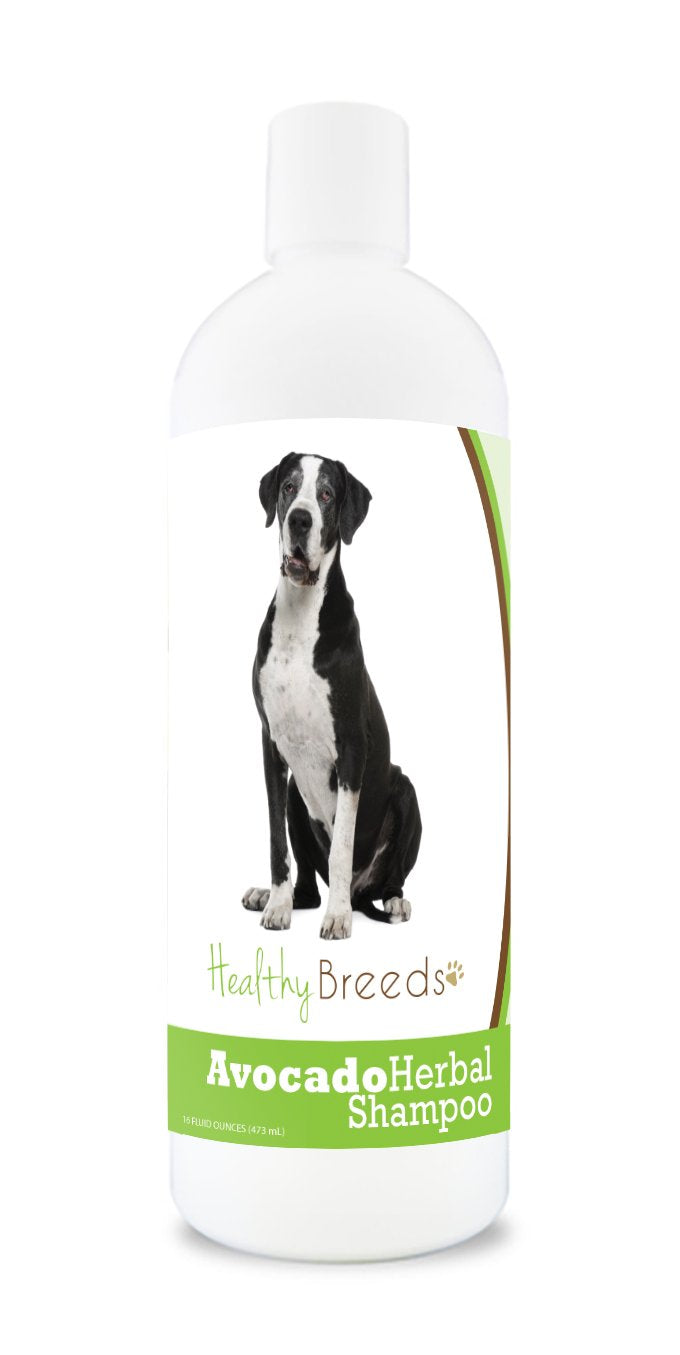 Healthy Breeds Great Dane Avocado Herbal Dog Shampoo 16 oz 16 Fl Oz Great Dane, Black