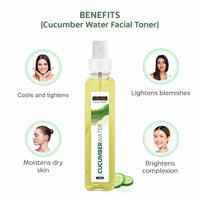 INDUS VALLEY Organic Ayurveda Fresh Aloe Vera & Cucumber Water Pore Tightening Skin Toner - (250ml)