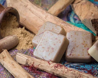 Ghar Soaps Sandalwood & Saffron Magic Soaps For Bath (100 Gms Pack Of 2) | Paraben Free | Chandan & Kesar Bath Soap | Handmade Soaps For Glowing | Skin Brightening Soap For Men & Women