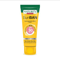 Nature's Essence Sunban Suncreen SPF 30 PA+++ | No White Cast and Broad Spectrum Sun screen | For All Skin Types | Non Greasy | Lightweight | For Men & Women | 60ml