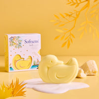 Softsens Kids Lucky Duck Grade 1 Soap| Infused Shea Butter & Milk Cream |Dermatologist Tested| Shape Soap (Pack of 4,75g each)