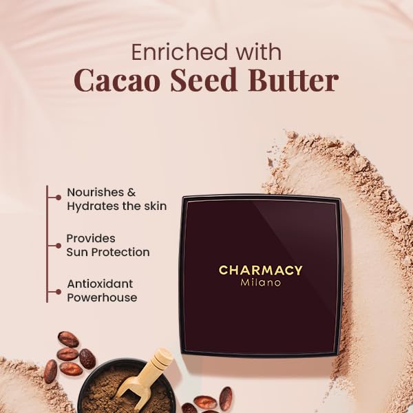 Charmacy Milano HD Cover Compact - 5, High-Definition Coverage, Matte Finish, Blurs Imperfections, Compact Size (8 gms)
