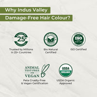 INDUS VALLEY Damage Free Natural Gel Hair Colour for Women | Ammonia & PPD Free Organic Hair Colour with 100% Grey Coverage, Long Lasting Hair Color Trial Pack | Medium Brown (Pack of 2)