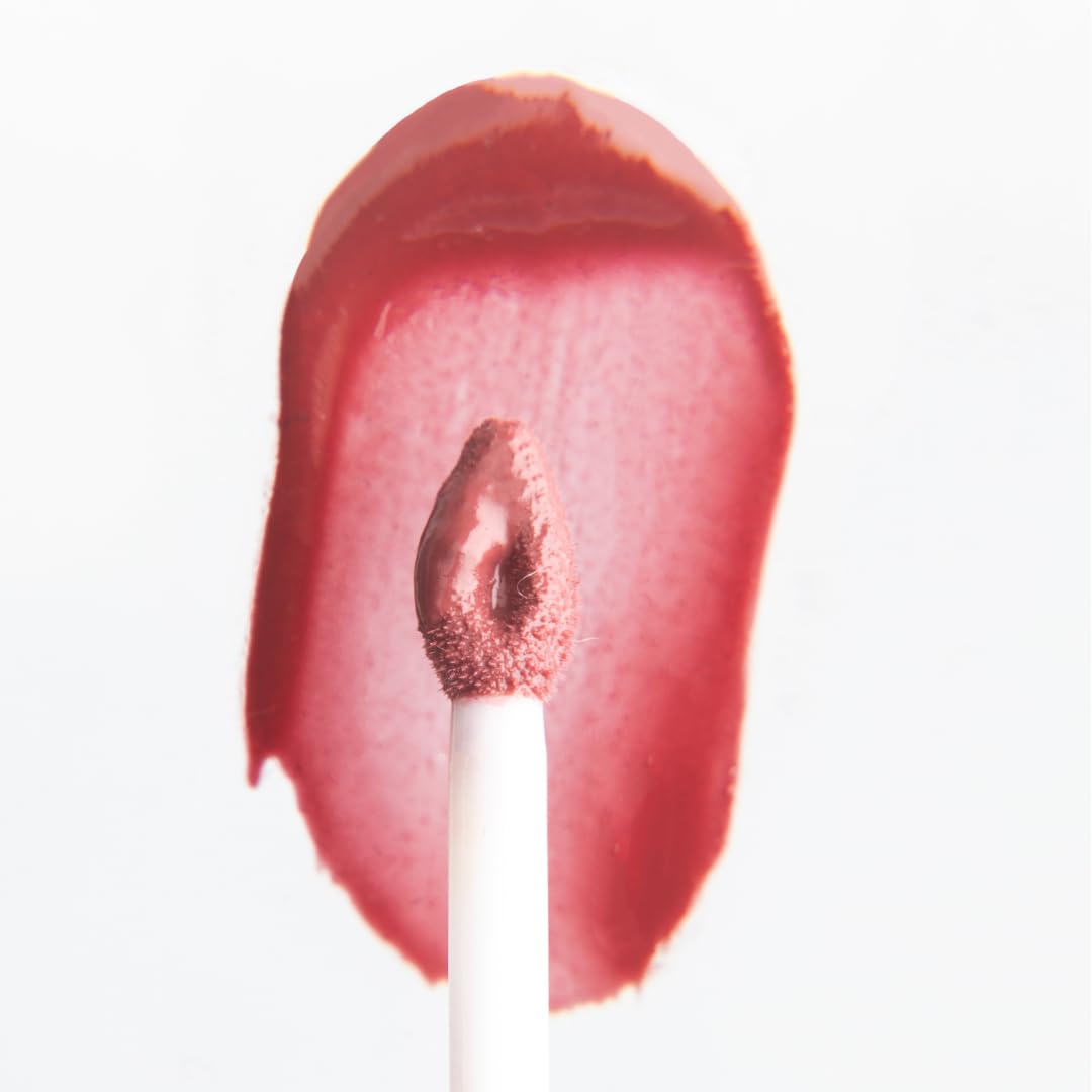 MyHues HyGlow Lip Elixir, Lip Gloss and Oil Hybrid, Nourishing Jojoba, Almond, Squalane 100% (Plant Derived), Shea Butter, Moisturizing, Buildable Colour, Glossy Finish (Antique Rose Pink (Yana))