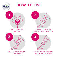 NIVEA Deodorant Roll On, Pearl & Beauty For Women 50ml + Veet Full Body Waxing Kit - Sensitive Skin (20 strips)