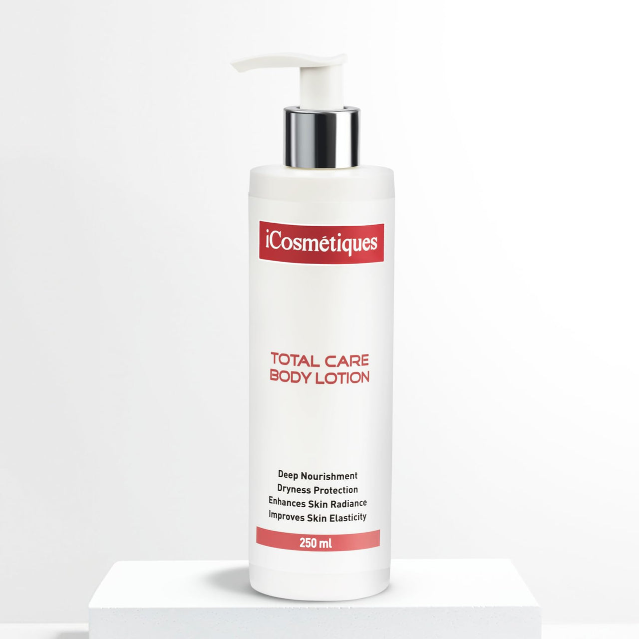 iCosmetiques Body Lotion |Mineral Oil & Silicone-Free |Shea Butter & Glycerin |Deep Moisturizer for Dry Skin |Radiant, Nourished Skin |Unisex Total Care Formula |250ml