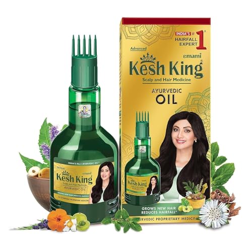 Kesh King Ayurvedic Oil for Hair Fall Control | Reduces Hairfall and Supports New Hair Growth | 21 Ayurvedic Herbs | 300ml