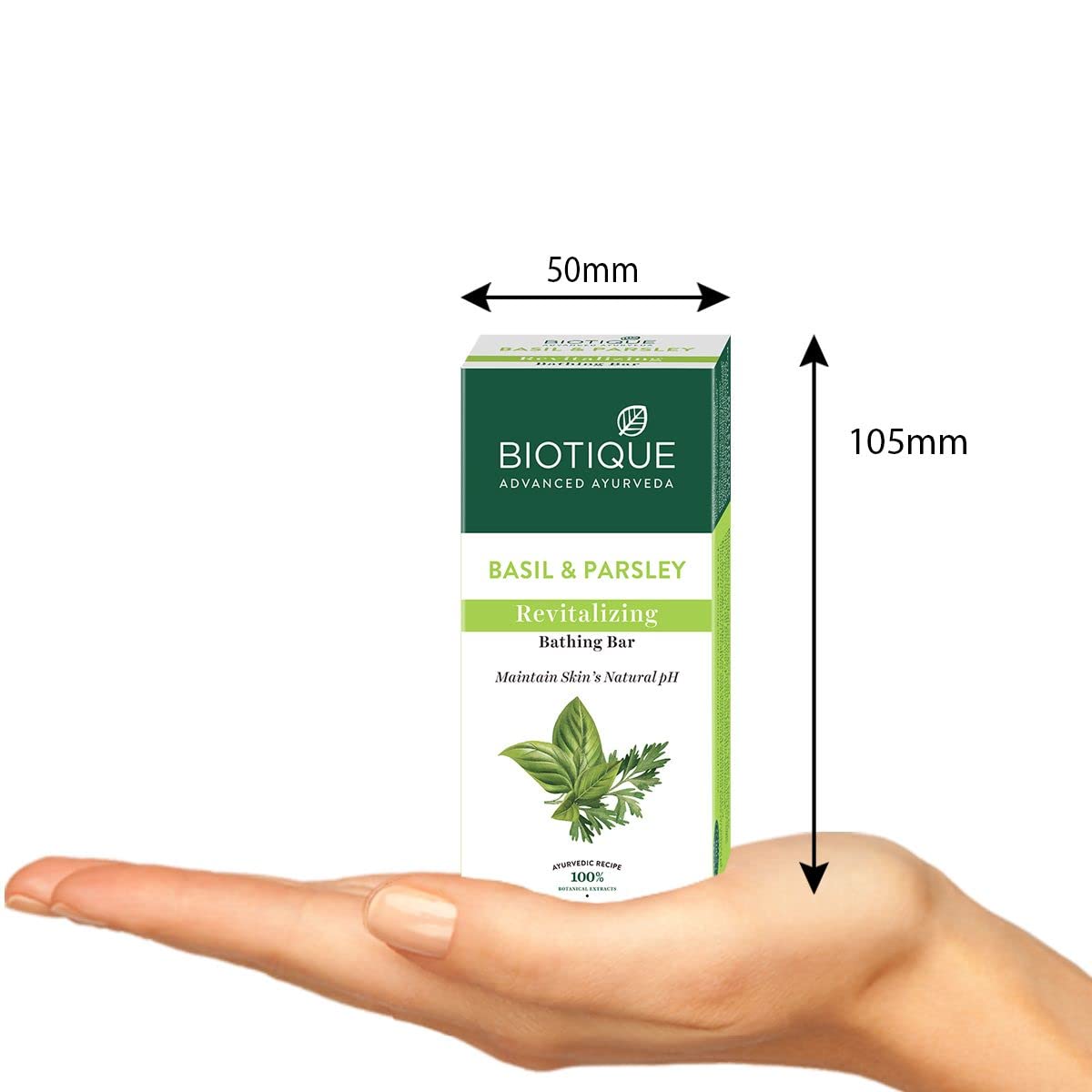 Biotique Bio Morning Nectar Flawless Cream Bathing Bar, 150g & Biotique Basil And Parsley Revitalizing Body Soap, 150g