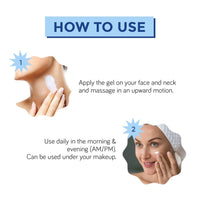 Moody 7D Hydro Burst Oil-Free Water Gel Face Moisturizer with Hyaluronic Acid, Ceramides & Peptides for 100HR Hydration | Skin Barrier Repair Cream For All Skin Types | Men & Women, 10ml