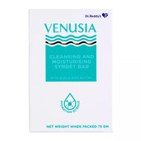 VENUSIA Dr. Reddy Moisturizing Bathing Bar, Syndet Bar, With Shea And Aloe Butter, Hydrated And Supple Skin, Ph Balanced