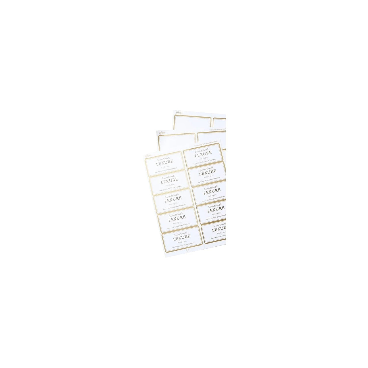 Avery Shipping Labels, Matte White with Metallic Gold Borders, 2" x 4", 100 Blank Shipping Labels (6541)