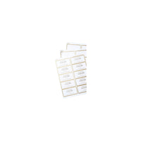 Avery Shipping Labels, Matte White with Metallic Gold Borders, 2