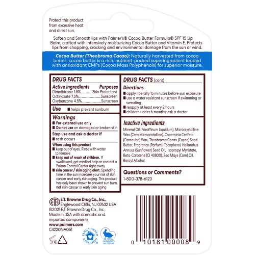 Palmer's Cocoa Butter Formula Lip Balm (3 Pack)