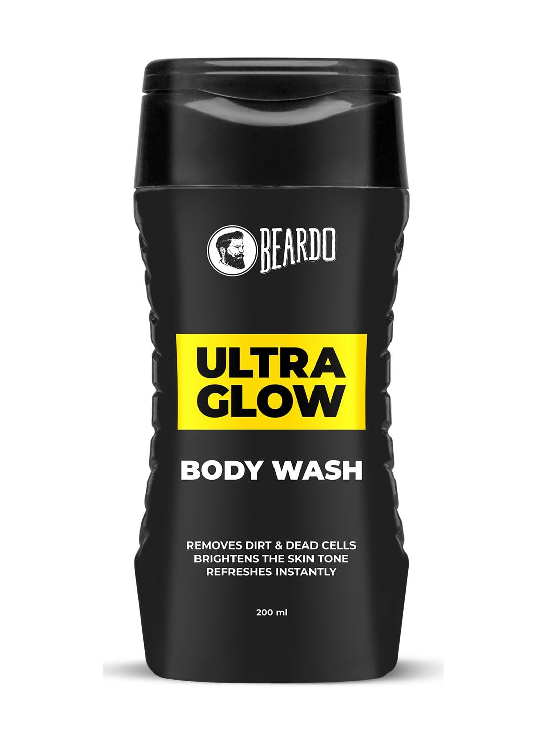 Beardo UltraGlow Body Wash for Men, 200ml | Moisturizes & Hydrates the Skin | Contains Mulberry & Bearberry Extracts for Deep Cleansing & Nourishment | Soft & Smooth Skin