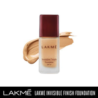 Lakmé Invisible Finish Spf 8 Natural Foundation Cream, Shade 02, 25Ml & Light Coverage For All Skin & Invisible Finish Spf 8 Foundation, Shade 05, 25Ml, Pack Of 2