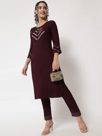 G4Girl Women's  Rayon Kurta Pant Set