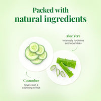 Everyuth Naturals Rejuvenating Cucumber & Aloe Vera Sheet Mask Pack of 3