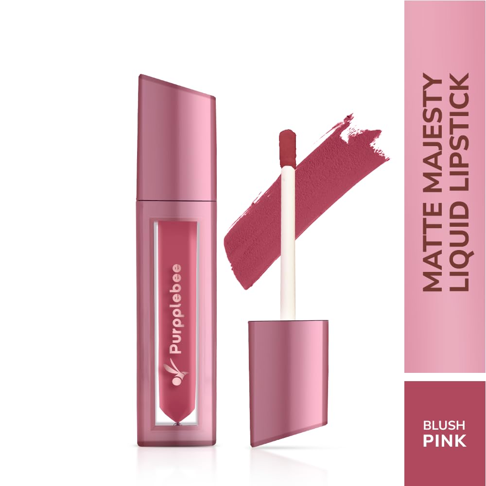 MATTE Majesty Liquid Lipstick Smudged Proof Long Lasting Highly Pigmented Water Proof Matte Liquid Lipstick (Blush Pink)