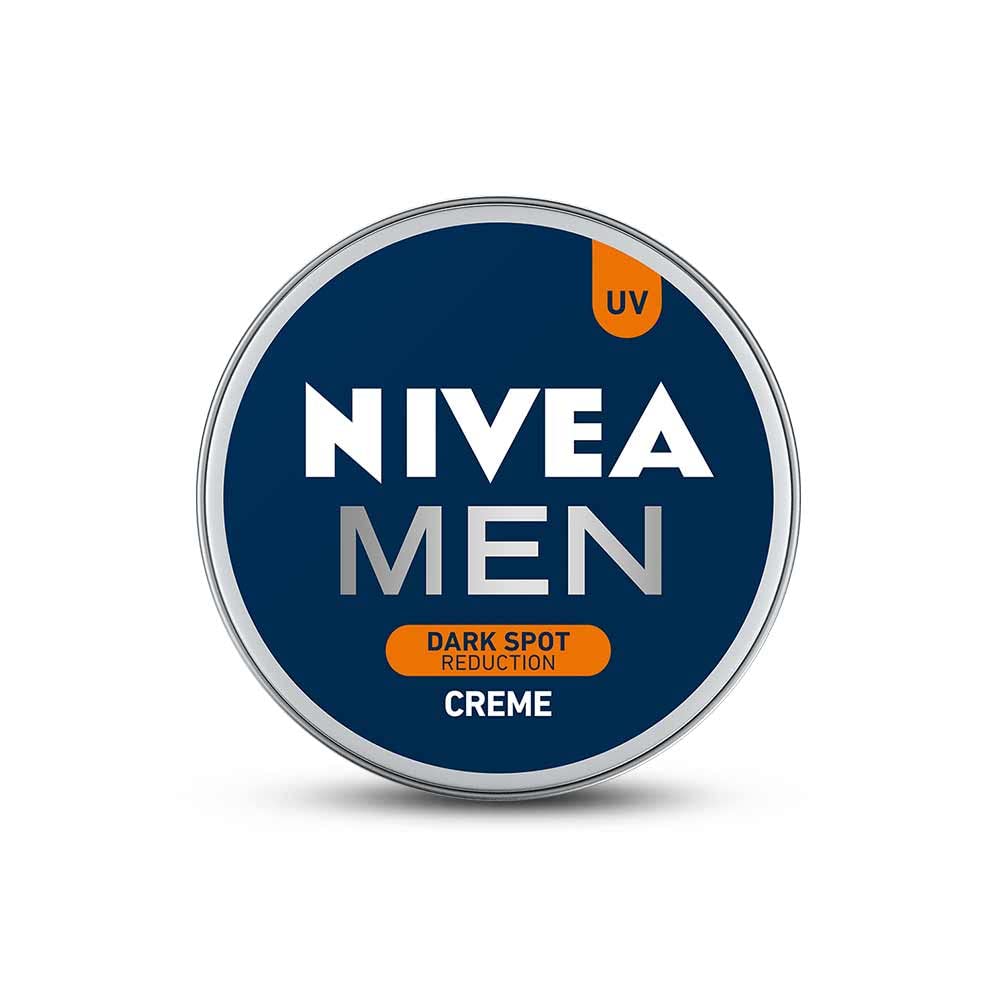 NIVEA Men Crème, Dark Spot Reduction, Non Greasy Moisturizer, Cream with UV Protect, 75 ml & Nivea Lip Balm, Fruity Berry Shine, 4.8G,Purple
