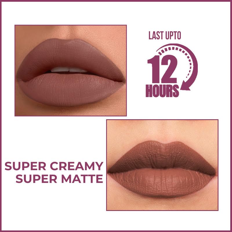 Insight Cosmetics Crème Matte Mousse|Creamy Mousse Lipstick | Lasts 12 Hours | Waterproof & Smudgeproof (DOLL)