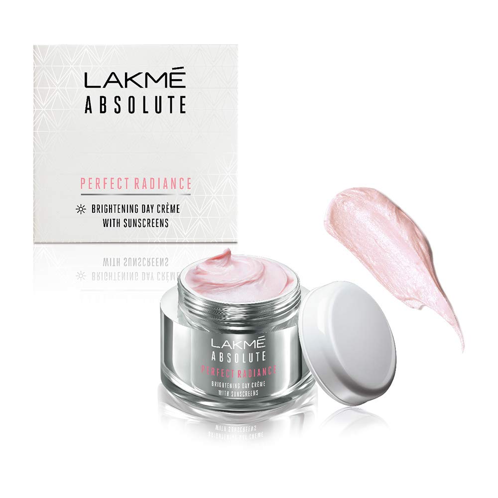 LAKMÉ Absolute Perfect Radiance Skin lightening/Brightening Day Cream, 50g & Peach Milk SPF 24 PA Sunscreen Moisturiser, 120ml