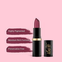 Iba Pure Lips Moisture Rich Lipstick for Women- A10 Plum Pure, 4g | High Glossy, Creamy Finish & Smooth Texture| Hydrated Lips | Enriched with Vitamin E, Coconut Oil & Shea Butter | Intense Colour & Highly Pigmented | Lip Makeup