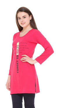 In Love Women's  Long Knee Length Night Wear Tshirts