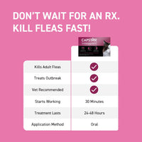 CAPSTAR (nitenpyram) Oral Flea Treatment for Cats, Fast Acting Tablets Start Killing Fleas in 30 Minutes, Cats 2-25 lbs, 12 Doses 12 Count
