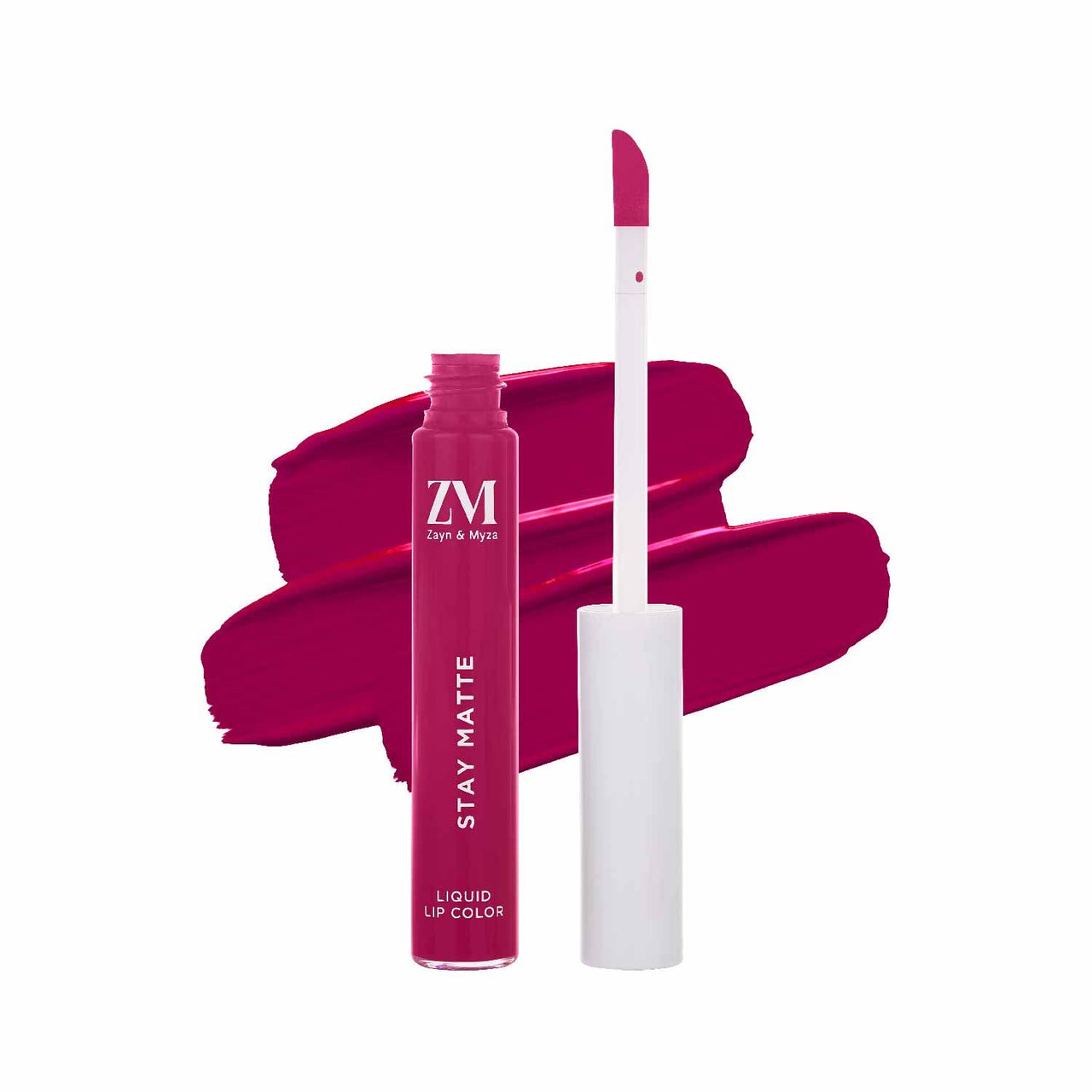 ZM Stay Matte Transfer-proof Lip Color | Matte Texture | Liquid Lipstick | Waterproof and Smudgeproof | Cruelty-free, 6 ML (Pink Pout)