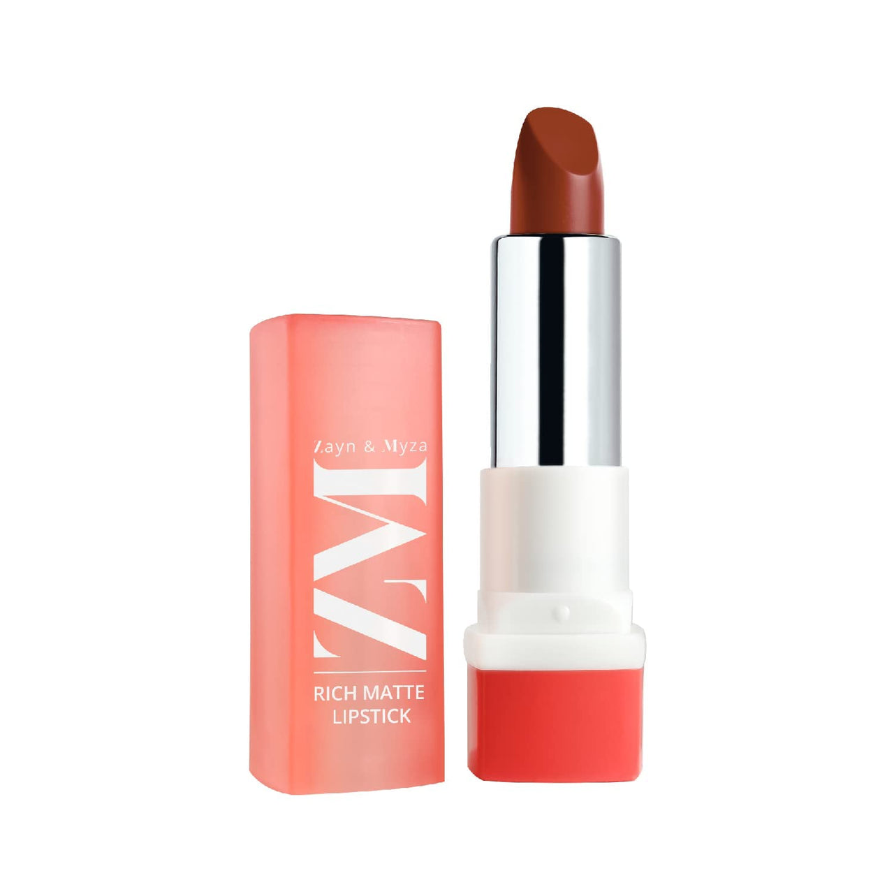 ZM Zayn & Myza Rich Matte Lipstick | Smooth and Light Weight | Intense Color in one Swipe | High Pigmentation Bullet Lip Stick Enriched with Argan oil, Murumuru and Shea Butter, (4.2 g, Forbidden)