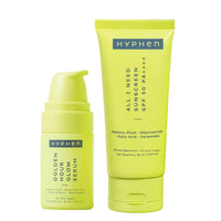 Hyphen Daily Day-Care Routine with Face Serum & Moisturizing Sunscreen SPF 50 | Glow & Protect Skincare Essentials for All Skin Types | Rich in Niacinamide, Hyaluronic Acid & Kakadu Plum | Pack of 2