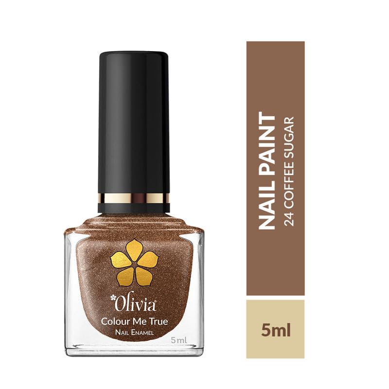 Olivia Nail Paint for Glossy Finish - 5ml (24 Coffee Sugar)