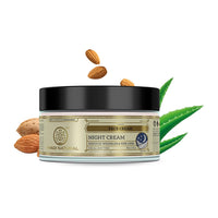 Khadi Natural Night Cream, 50g| Prevents premature aging|Skin brightening properties|Removes dead skin cells| Suitable for All Types of Skin