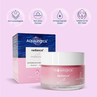Aqualogica Radiance+ Jello Moisturizer Gel With Watermelon & Niacinamide For Pigmentation & Dark Spots - For Dry, Bright And Radiant Skin Of Women & Men -50G