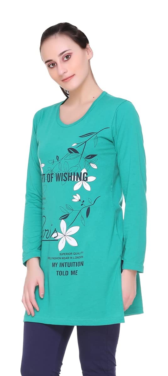 In Love Women's  Long Knee Length Night Wear Tshirts