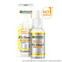 Garnier Skin Naturals,Face Serum,Brightening and Anti-Dark Spots,Bright Complete Vitamin C Booster, 50 ml & Garnier Brightening Moisturiser,Serum Gel,For Radiant skin, Bright Complete Vitamin C, 45g