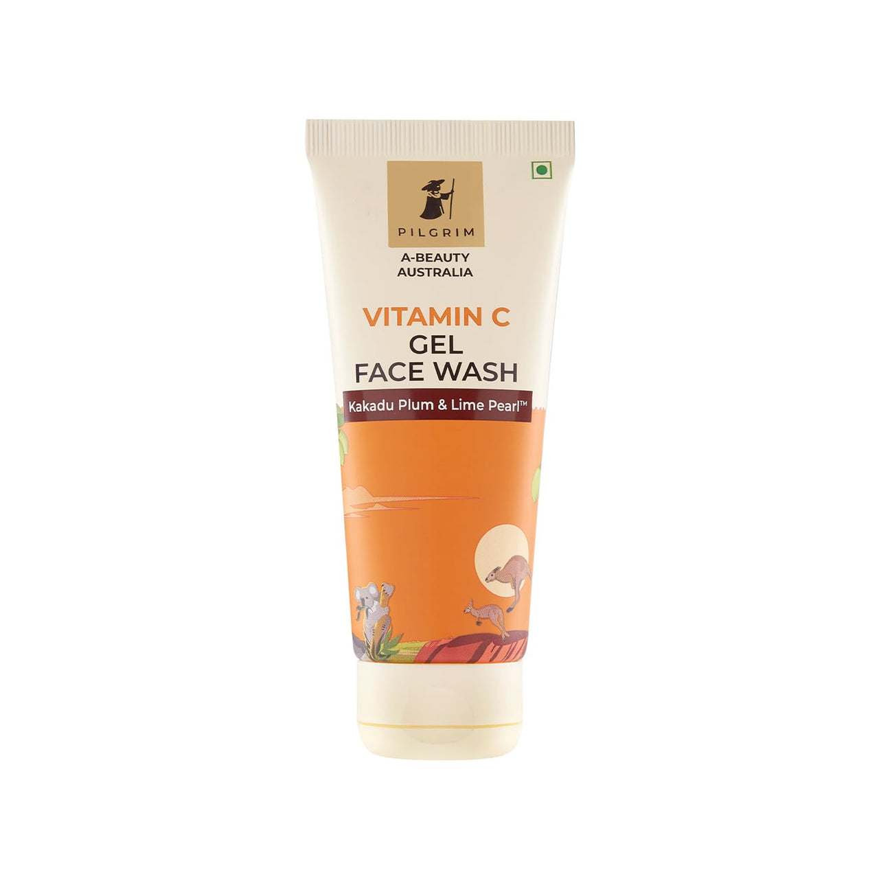 Pilgrim Australian Vitamin C Gel Face Wash for for dry/radiant/glowing skin with Kakadu Plum & Lime Pearl™ | Women & Men | 100 ml