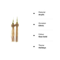 Trendy and Ethnic Acrylic Pearls Tassel Women's  Ethnic Work Hanging Latkan for Sareepallu Blouse Dupatta Lehenga (Set of 1 Pairs)