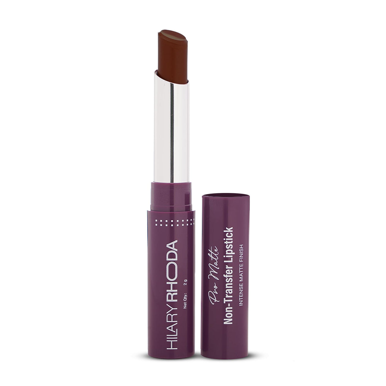Hilary Rhoda Pro Matte Non-Transfer Lipstick | Waterproof & Smudge-Proof | 12-Hour Long Stay | 24 Shades Available | Highly Pigmented Matte Finish Lipstick | 2g - (Expresso | Shade 12)