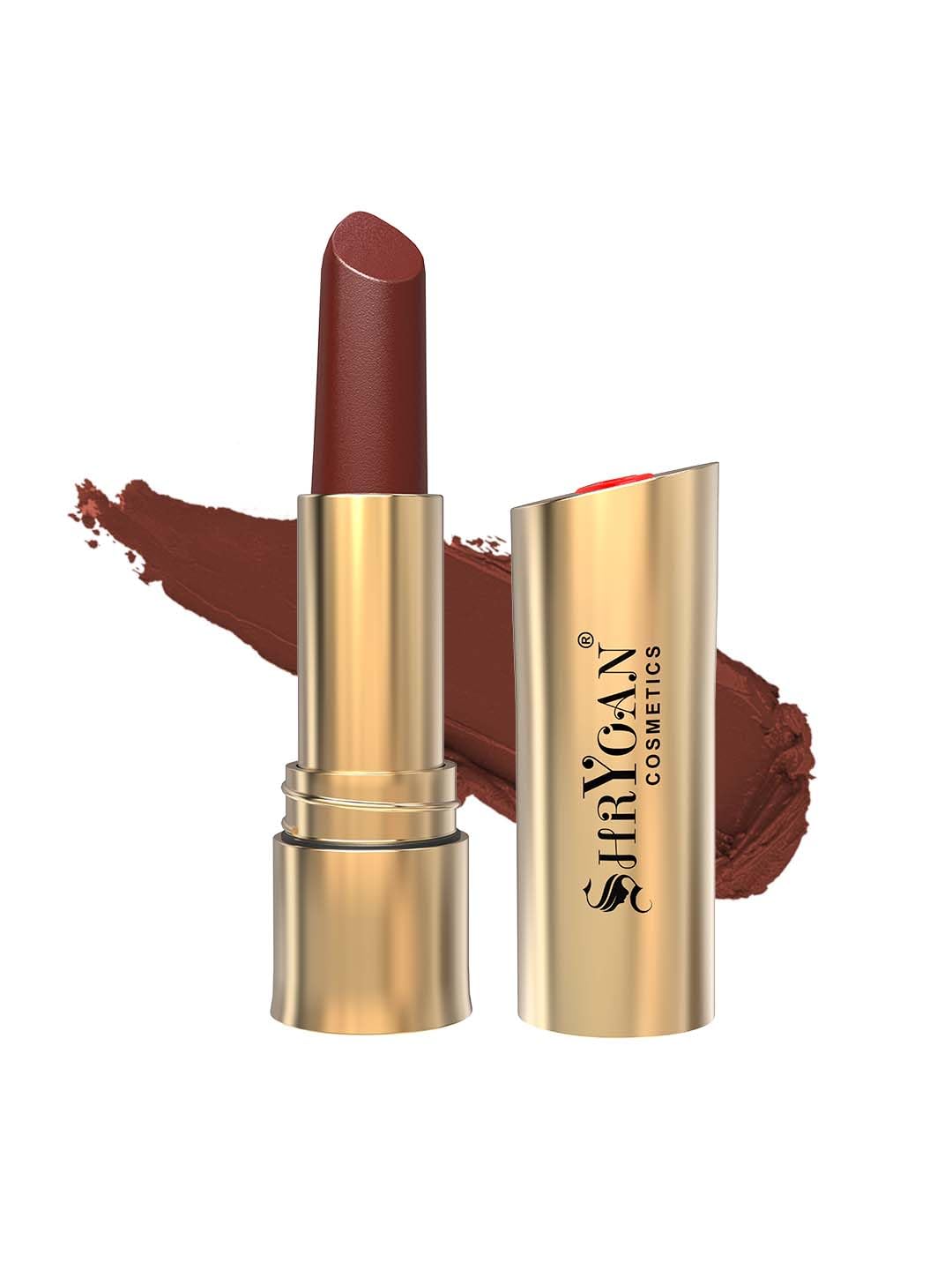 Shryoan Women's Long Lasting Non-Transfer Matte Lipstick| Smudge & Waterproof Lipstick With 24 Hr Stay (Shade 10)