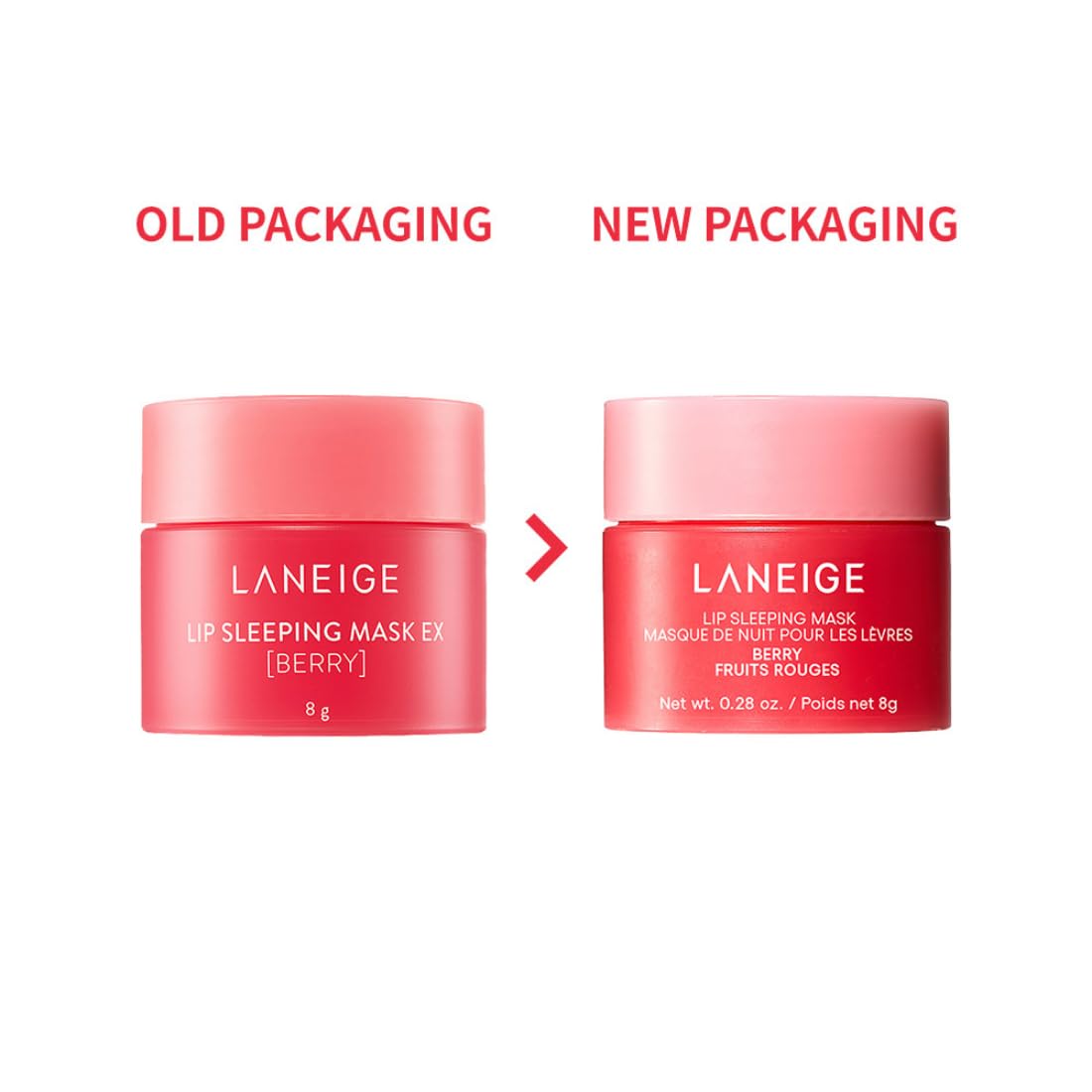 Laneige Lip Sleeping Mask | Moisturizing Lip Treatment with Vitamin C + Shea Butter for Soft Hydrated Lips | Overnight Repair | Lip Balm For Dry Chapped Lips| Lasting Hydration | Berry |8Gm
