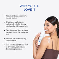 Cerulean Body Lotion for Deep Hydration | Dry, Sensitive & Prone Skin | Dermatologist Recommended | Soothes Eczema, Relieve Irritation & Itching, Reduces Redness | Won’t Clog Pores | Superlight & Non Greasy Formula | Non-Comedogenic, Paraben & Fragrance-F