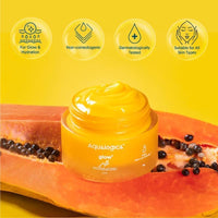 Aqualogica Glow+ Jello Moisturiser with Vitamin C & Papaya for Illuminating Moisturization, Non Sticky & Skin Hydration for Men & Women - For Normal, Dry & Combination Skin -50g