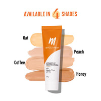 MyGlamm Vitamin C Foundation - Oat (Light Warm) | Long Lasting, Medium To Full Coverage Foundation With SPF 15 With Hyaluronic Acid (30g)