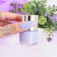 DeBelle Gel Creme Finish Nail Polish Blueberry Bliss (Light Lavender), 8 Ml - Enriched With Natural Seaweed Extract, Cruelty Free, Toxic Free