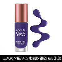Lakmé 9 To 5 Primer + Glossy Finish Nail Colour 6 ml & 9To5 Primer + Glossy Finish Nail Colour 6 ml Combo