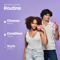 MANETAIN Beginner Basic Bundle | Moisturising Shampoo 237ml & Multipurpose Conditioner 200gm | Protein/Moisture Balanced for Curly, Wavy & Frizzy Hair | Frizz Control, Hydrating, Strengthening, Curl Enhancing | CG Friendly