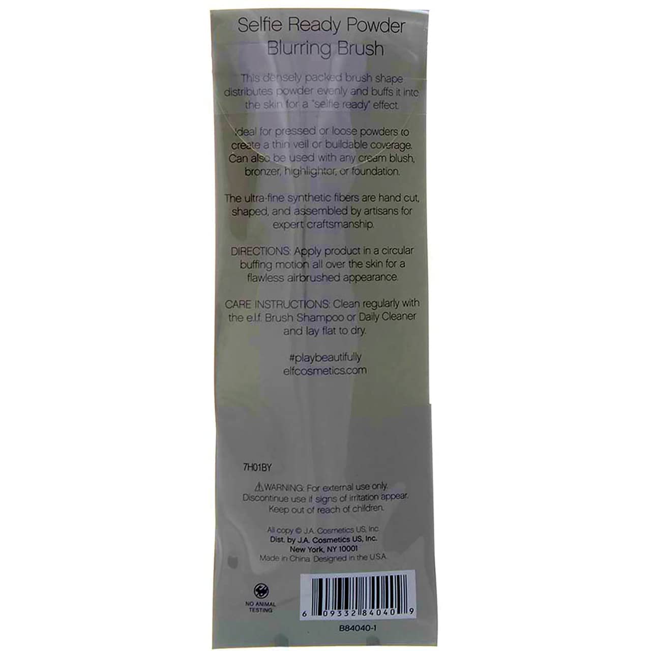 e.l.f. Powder Blurring Brush for Precision Application, Synthetic